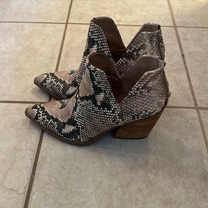 Steve Madden Snakeskin Bootie
